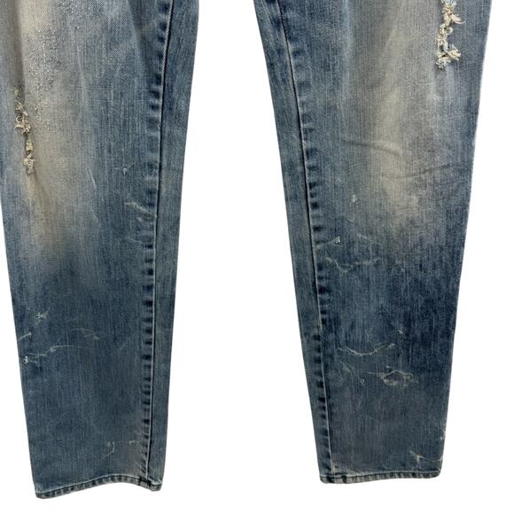 Diesel Matic Men’s Factory Distressed Stretch Jeans Made in Italy Size 31 x 32 - Picture 4 of 14